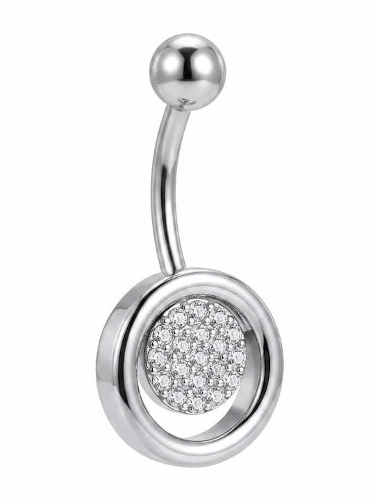 Rebekka Rebekka Ohrringe Piercing Bauchnabel aus Stahl Weiß