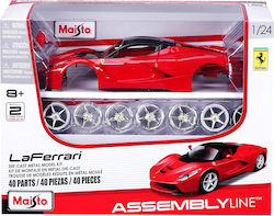 1/24 Ferrari Laferrari 2013 Rote Einfach Zusammenbauen Metall Modell