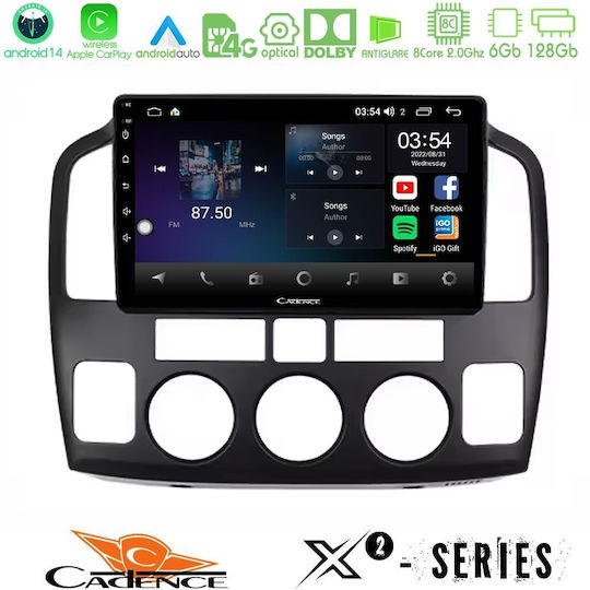 Cadence Ηχοσύστημα Αυτοκινήτου για Suzuki Grand Vitara 2003-2005 (Bluetooth/USB/WiFi/GPS/Apple-Carplay/Android-Auto) με Οθόνη Αφής 9"