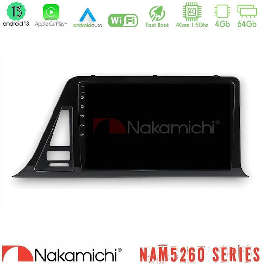 Nakamichi Car Audio System for Toyota C-HR 2017-2022 Bluetooth USB AUX WiFi GPS Apple CarPlay Android Auto with 9" Touch Screen