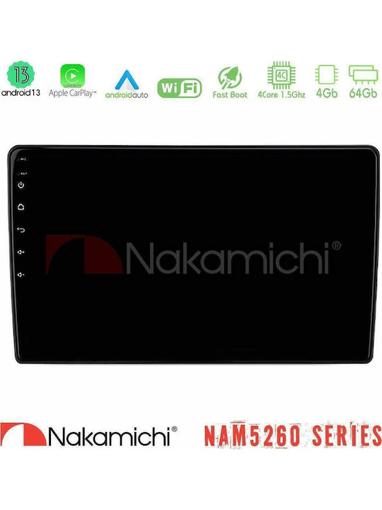 Nakamichi Nam5260 Series 4core Android13 4+64gb Dacia Renault Navigation Multimedia Tablet 9" Carplay + & Android Auto