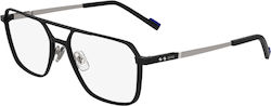 Zeiss Zs24154 002 Herren Metallisches Brillengestell mit Rezept Quadratisches Grundstruktur Doppelbrücke Matt Schwarz Zeiss Zs24154 002 Herren Metallisches Brillengestell mit Rezept Quadratisches Grundstruktur Doppelbrücke Matt Schwarz