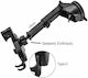 Car Mobile Mount with Adjustable Hooks Black