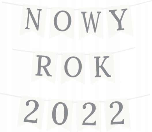 Banner Ghirlandă Anul Nou 2022 Argintiu Revelion
