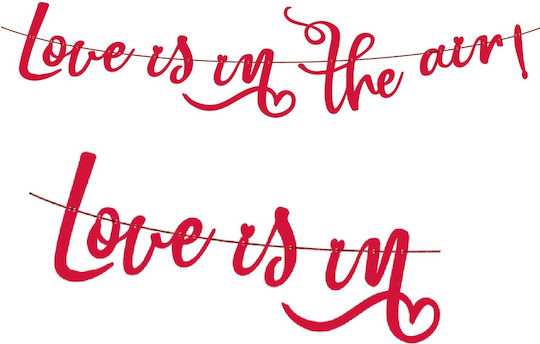 Paper Garland Love Is In Air 200 Cm