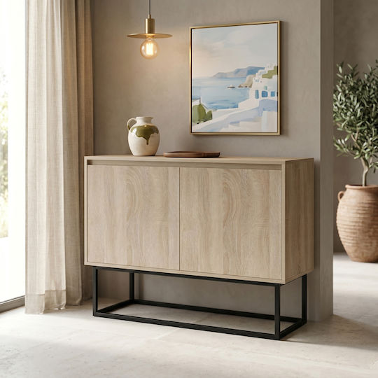 Μπουφές Dabia από Ξύλο & Μέταλλο Sonoma 100x40x74cm Μπουφές Dabia από Ξύλο & Μέταλλο Sonoma 100x40x74cm