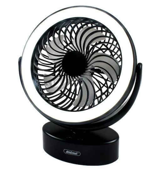 Andowl USB / Electric Fan 6W Black FAN20