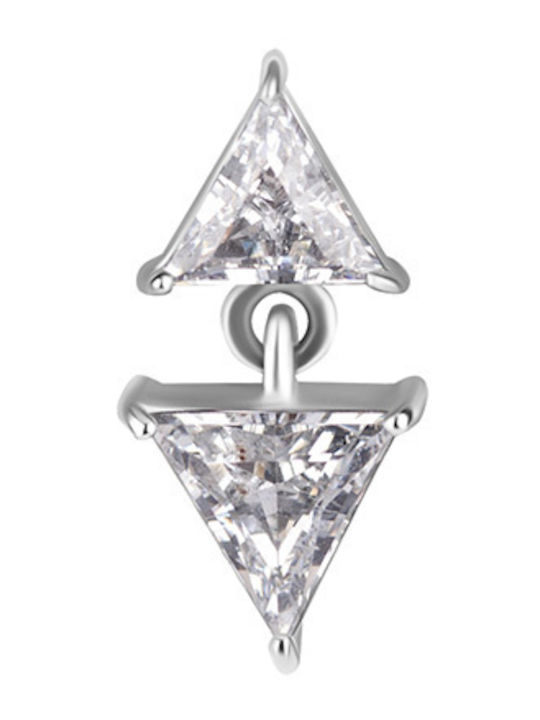 Crazy Needles Charm din Argint cu Zircon