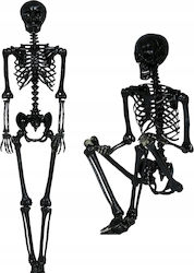 Decorațiune Schelet Negru Oase Umane Petrecere Halloween 90cm