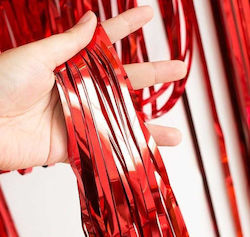 Decorative Curtain Red Background 100x200cm Decorative Curtain Red Background 100x200cm