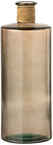 Jolipa Vase Glas Cancun Braun 15x15xH40,5cm
