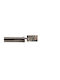 To megalo pazari Extendable Metallic Single Curtain Pole Φ19mm 160-300cm Bronze
