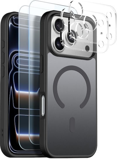 Northjo Σετ Προστασίας 5 1 360 Full Cover Πλαστικό Μαύρο (iPhone 17 Pro)