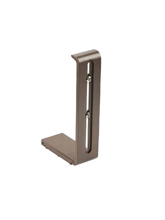 Enis by Domus Br40 Curtain Rail Base Wall Metallic Brown