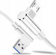 Micro Usb Cable Fast Charging 90° Angled Koanni Kb18_white