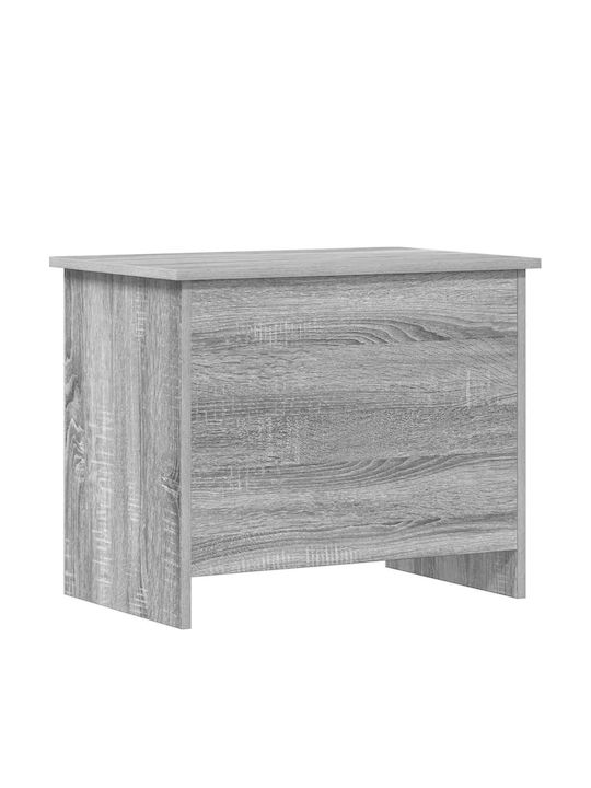 vidaXL Декоративно Дървено Муле Сиво 60x40x50см
