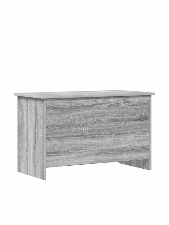 vidaXL Decorative Trunk Wooden Grey 80x40x50cm