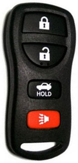 Carcasa Telecomandă Auto cu 4 Butoane pentru Nissan
