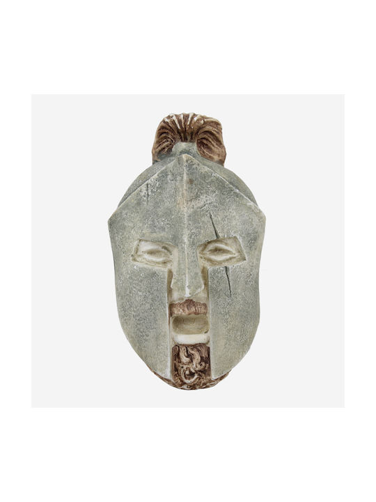 Wall Decor Mask of Leonidas Handmade Ceramic Material 15.7x4x9cm