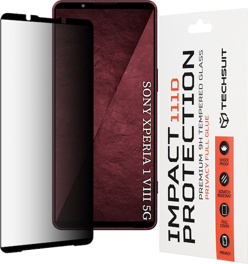 Techsuit Full Glue Privacy Full Face Tempered Glass (Xperia 1)