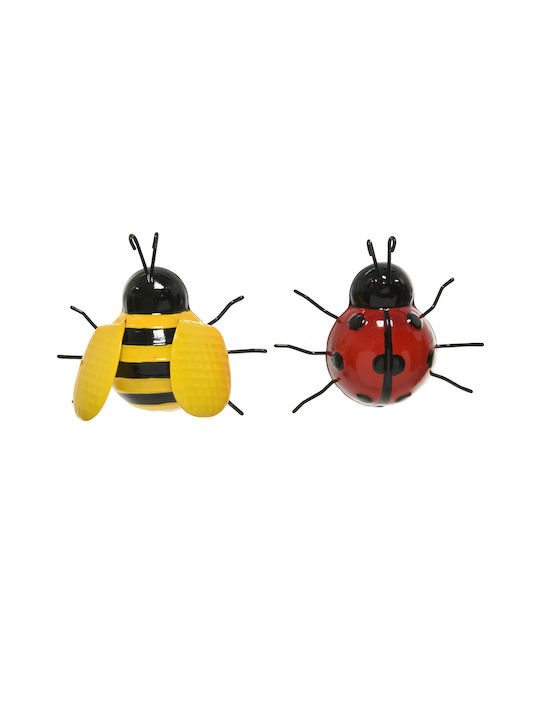 Kaemingk Wall Decor Bee Multicolour Made of Metallic 15.5x8x15.5cm
