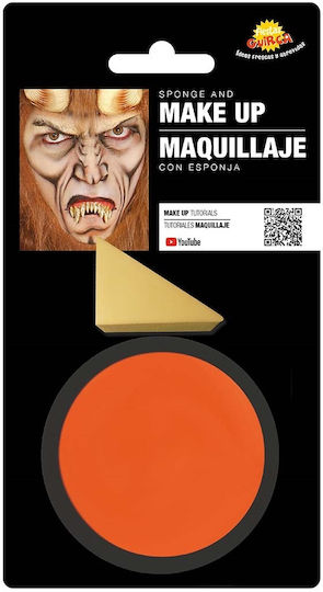 Orange Gesichtsbemalung Make-up Farbe