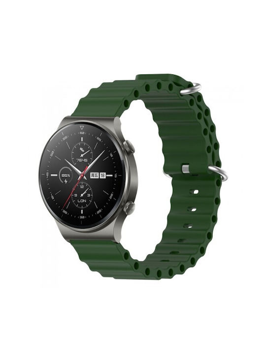 Кайш Ocean Силикон Amazfit Bip 6 46mm 22mm Армейско Зелено