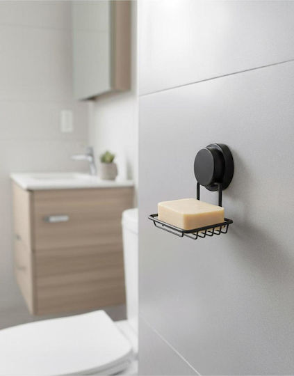 SteweHome SteweHome Badezimmerbox mit Saugnapf Metallische Schwarze