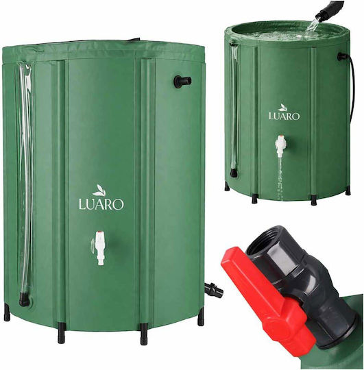 ikonka Plastic Water / Petroleum Storage Tank Cylindrical Vertical 500lt Green