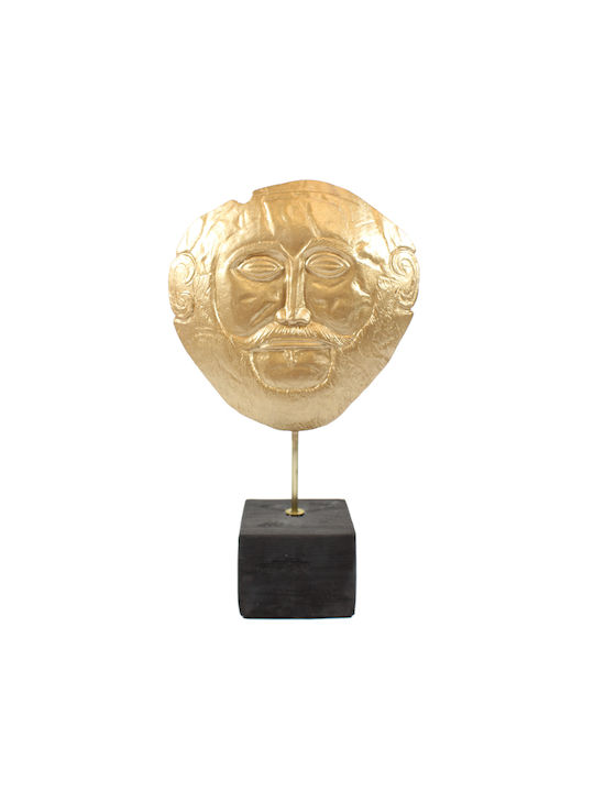 Agamemnon Mask Ceramic 25.2cm Gold