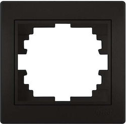 Switch Frame Single Black Lezard Mira