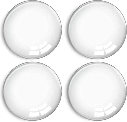 Adhesive Plastic Transparent Door Stoppers 4 Pieces