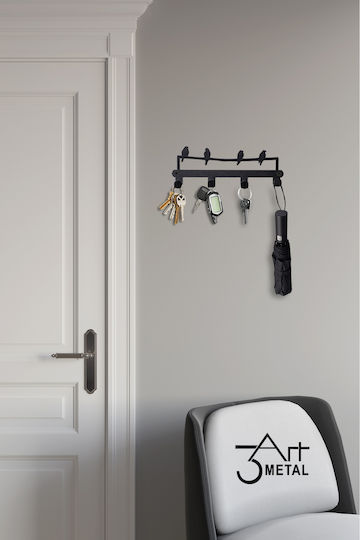 SteweHome Wand-Schlüsselanhänger Metallisch
