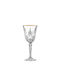 Novaker Melodia Glass for White Wine made of Crystal in Gold Colour KP780