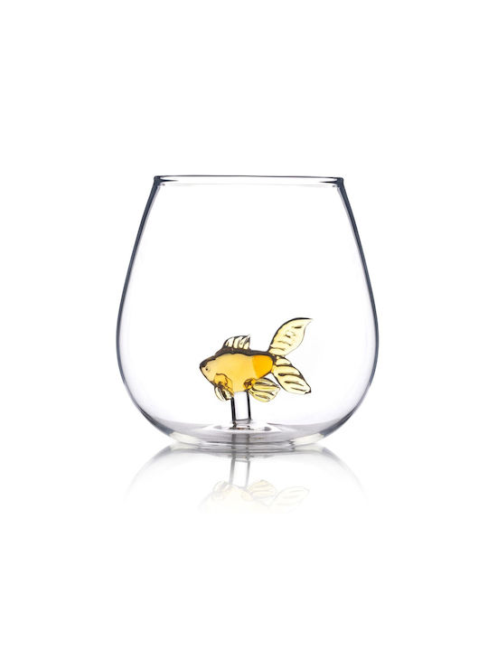 The Source Goldfish In A Glass Glass Made Of Glass
