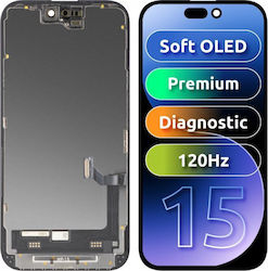 MP Екран със Сензорен Механизъм за Apple iPhone 15 (Черен) MP Екран със Сензорен Механизъм за Apple iPhone 15 (Черен)