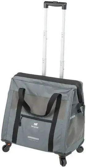Ferplast Waterproof Trolley for Carrying Dog / Cat up to 15kg Grey L48xW46xH26cm