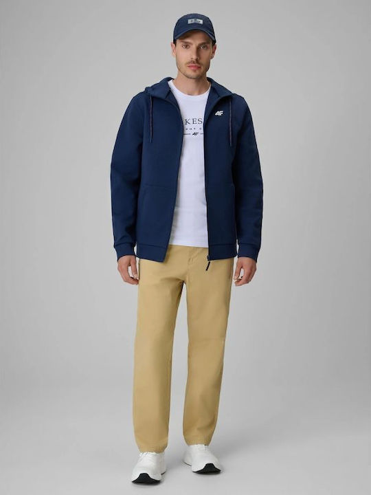 Brown Elastic Overalls in Regular Fit