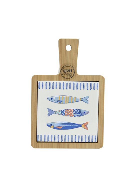 Kaemingk Fish Pattern Ii Wooden Coasters 18x12c...