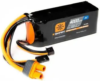 Rx Empfänger Batterie 4000mAh 2s 7,4V Smart Lipo
