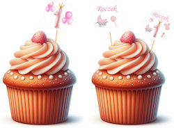 Topper Roczek Pink Geburtstag 6 Stück