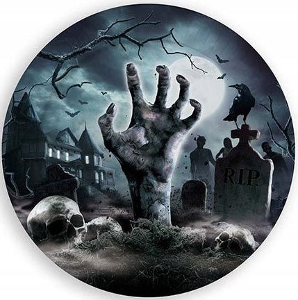 Papierplatten Friedhof Tote Zombie Halloween Geburtstag 23cm 6 Stück