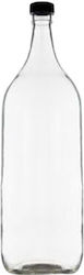 Holstar Martell Glass Water Bottle With Screw Lid Transparent 2000ml