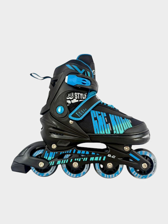 VMS Inline Adjustable Black Kids Rollers