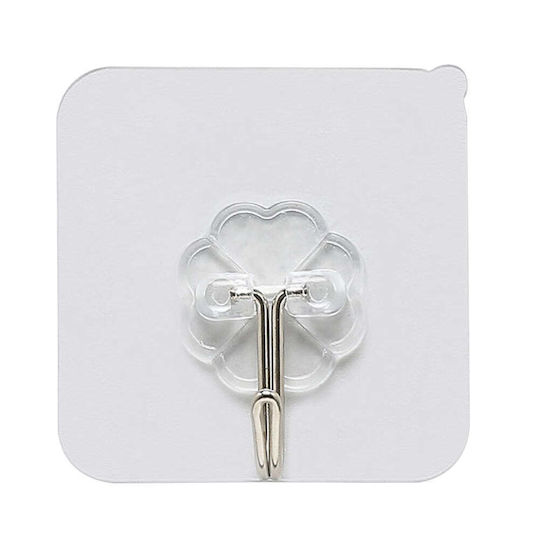 K-11275 Hangers with Sticker Transparent 6 Pieces