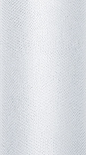 Smooth Light Gray Tulle 15cm X 9m 1pc