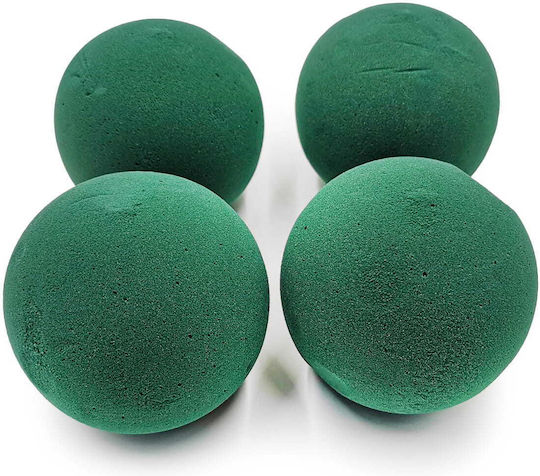 Blumiger Schaumstoffkugel 90 Mm 4 Stück Nass
