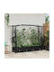 vidaXL Kunststoff Blumenkasten Schwarz 207x40x129cm