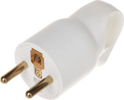 Legrand Schuko Plug Corner With Ring White