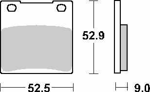 Sbs Мотоциклетни Накладки Kh63 Kh063 Kh161 Street Standard Керамични Черни